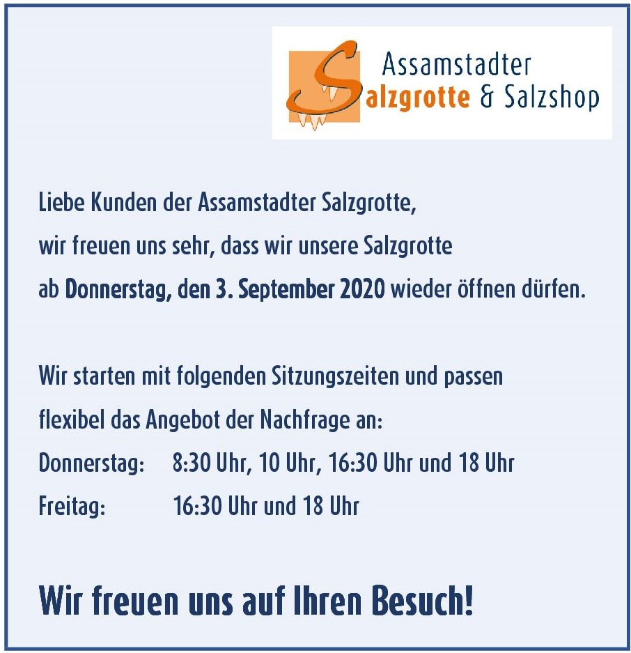 Wiedereröffnung HP Aktuelles