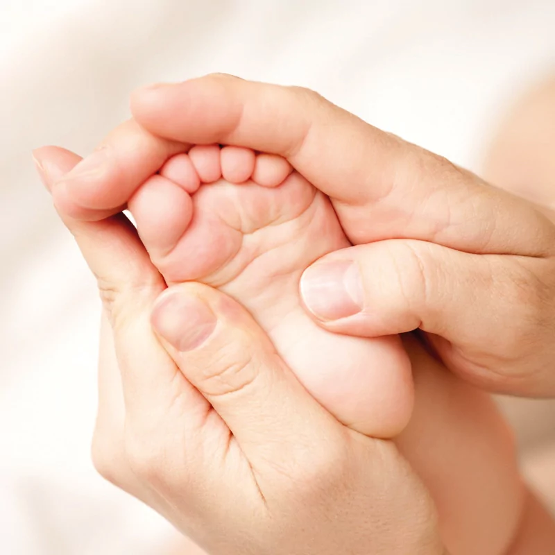 babymassage fussmassage